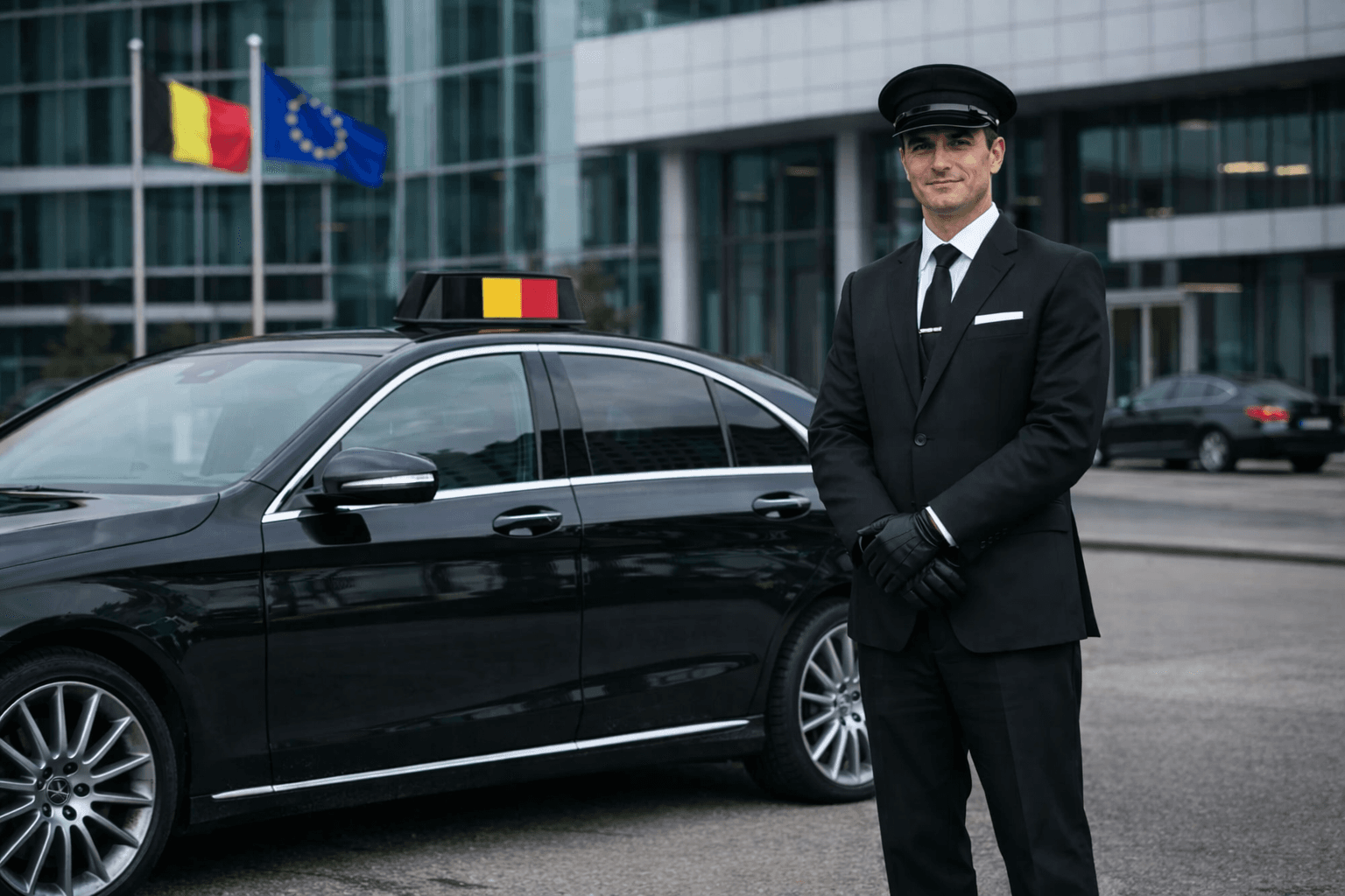 Berline de luxe pour service avec chauffeur Bruges