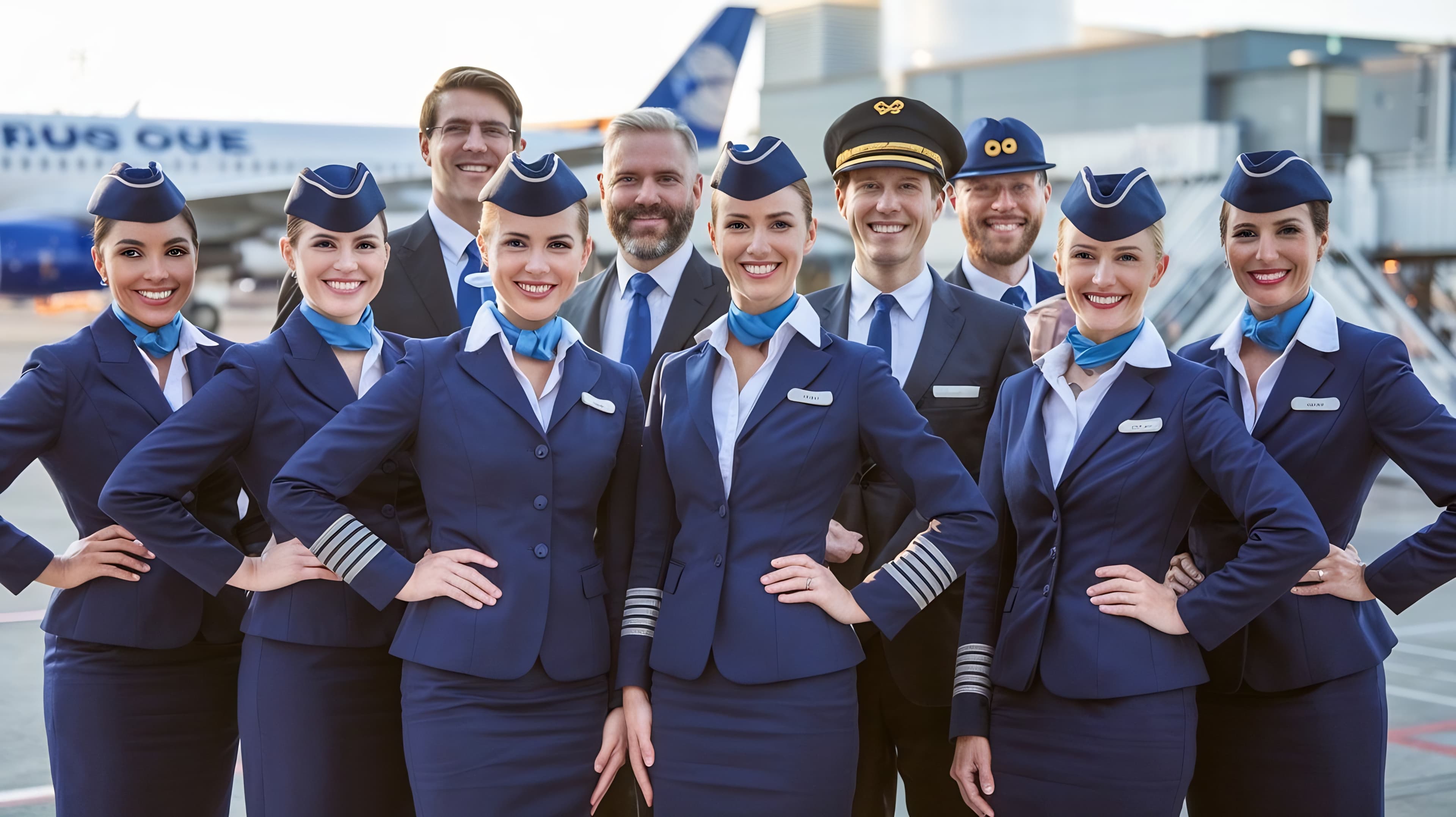 Airplane cockpit interior