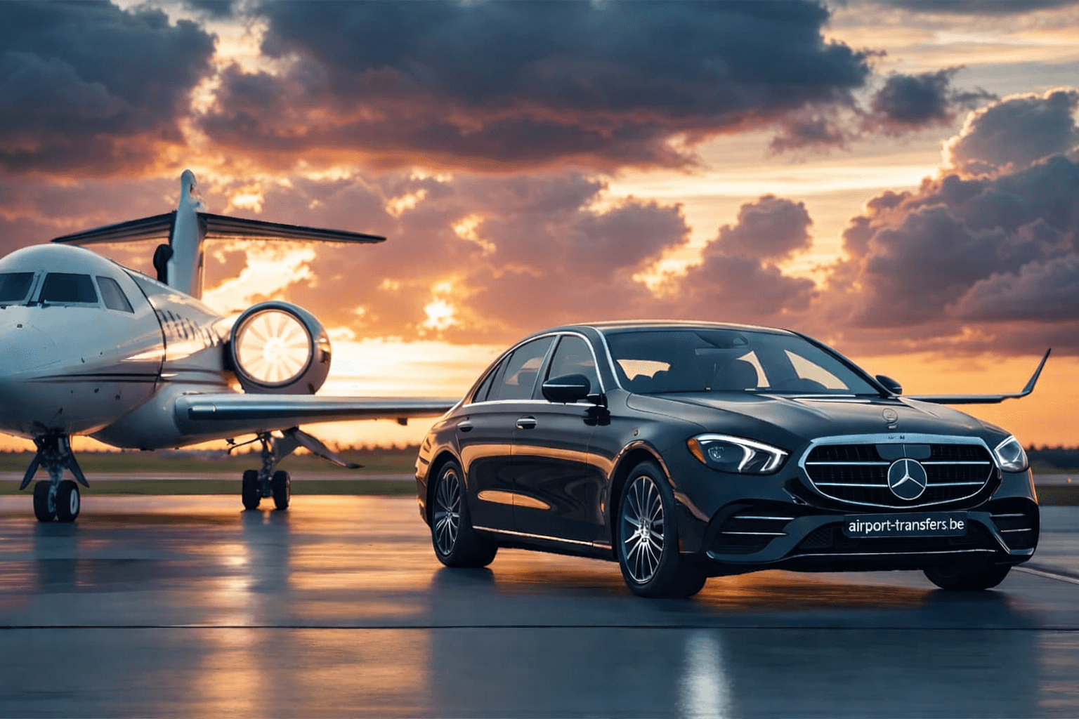 Nos transferts aéroport & service de chauffeur à Bruxelles